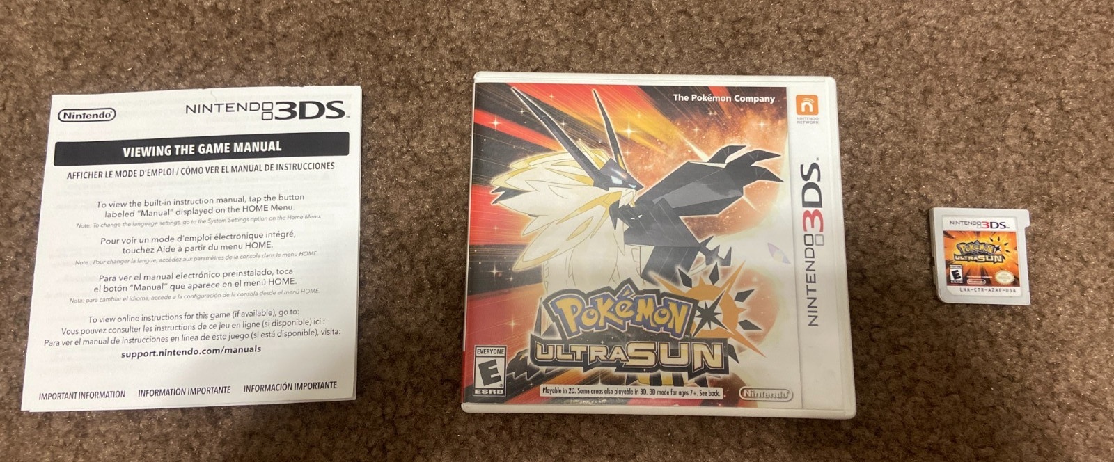 Pokemon Ultra Sun – Nintendo 3DS – US Seller