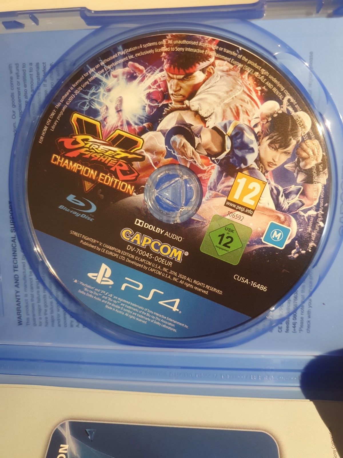 Street Fighter V : 5 Champion Edition Sony PS4 PAL RARE AUS Artwork OOP