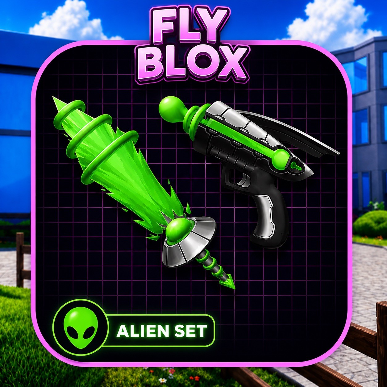 Murder Mystery 2 (MM2) Alien Set – Alienbeam + Raygun