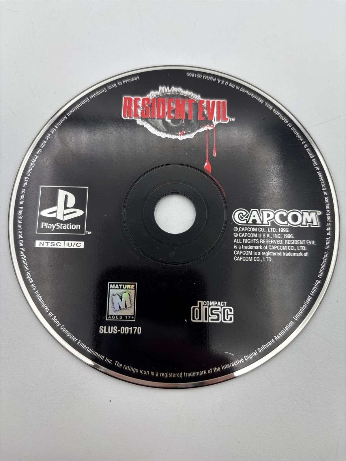 Resident Evil (Sony PlayStation 1, 1996) Disc Only Tested