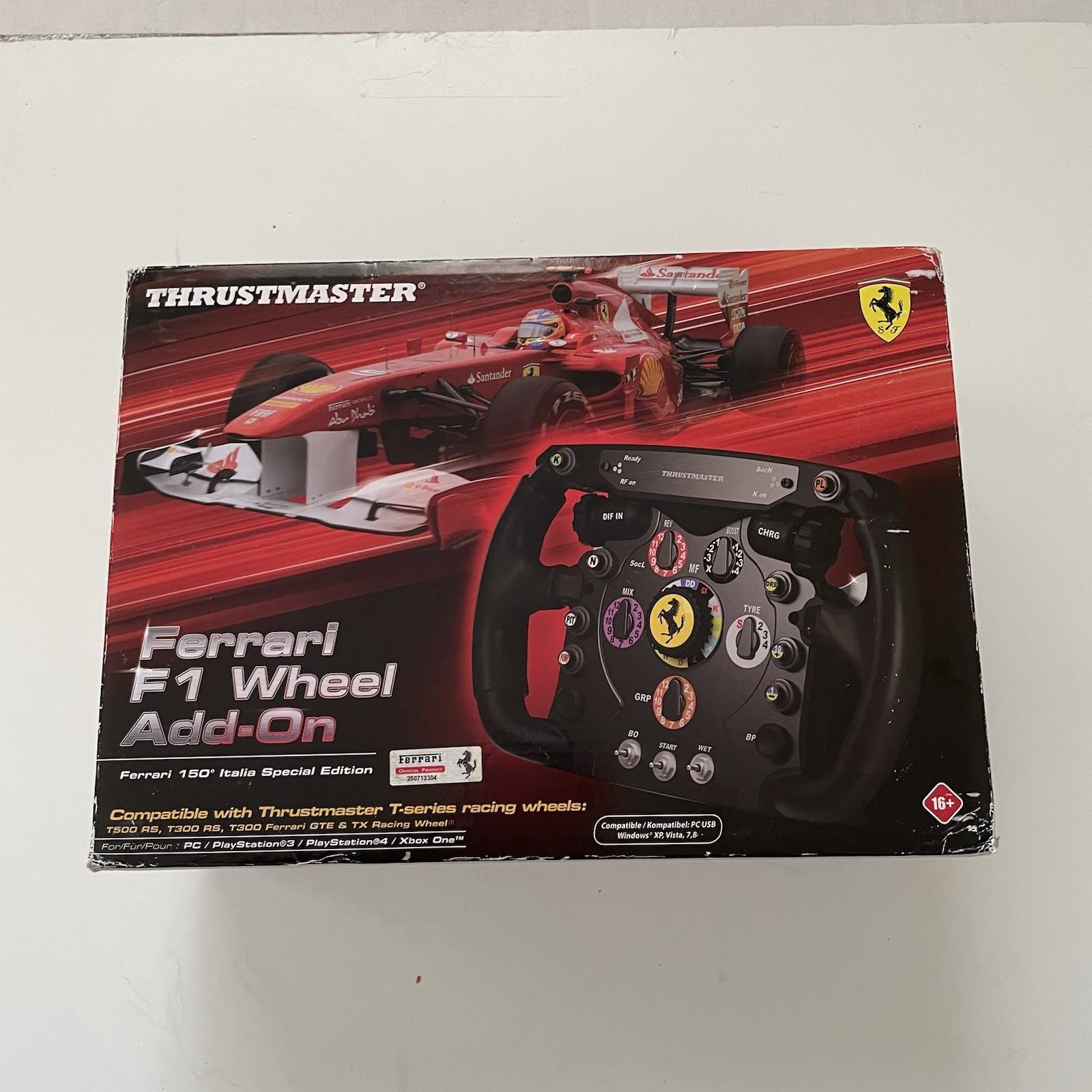 Thrustmaster Ferrari F1 Wheel Add-On Untested w/ Box Ferrari 150 Italia Edition