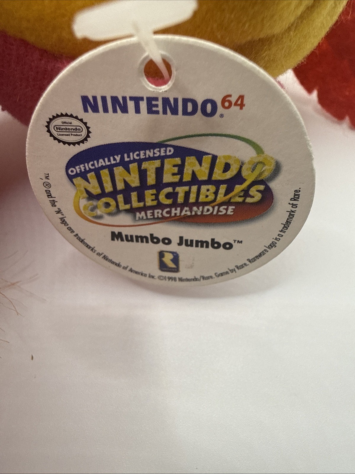 Nintendo 64 Collectibles 8″ MUMBO JUMBO – Vintage – Mario Bros. BD&A Beanbag