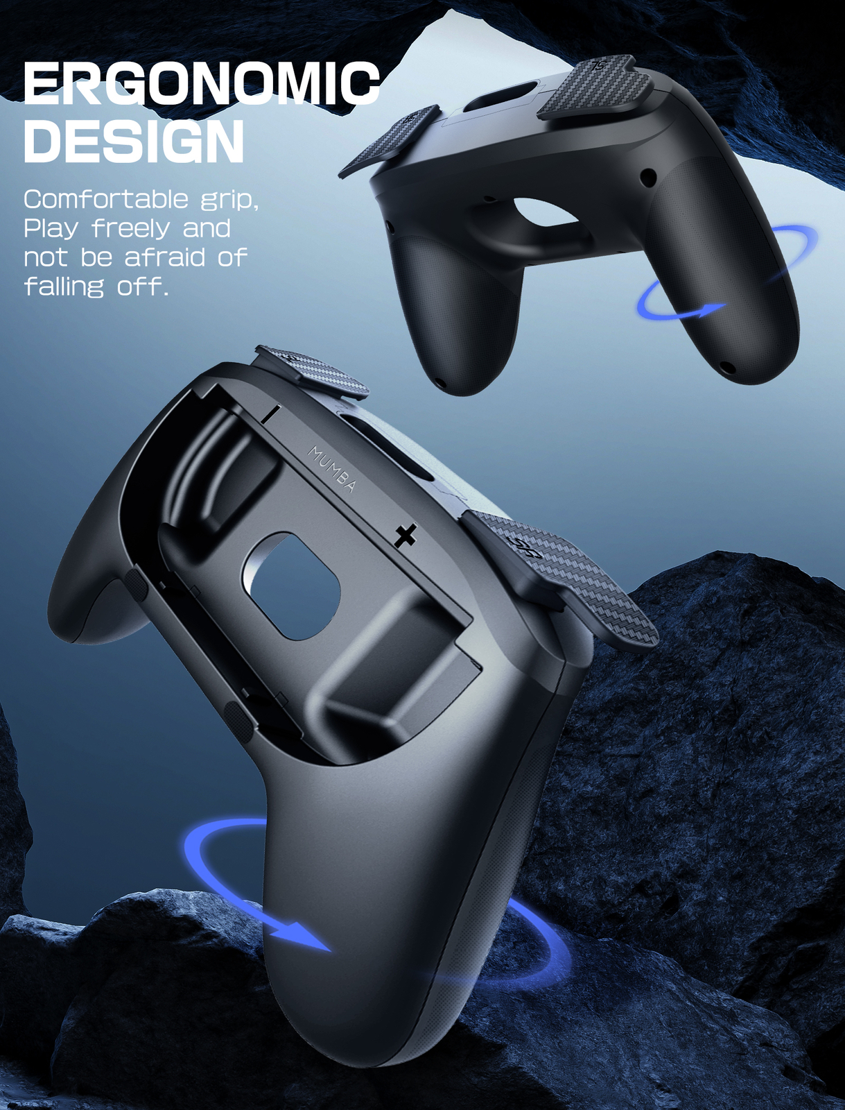 Mumba Play Grips Drive Grips for Nintendo Switch 2 JonCons Controller Case Kit