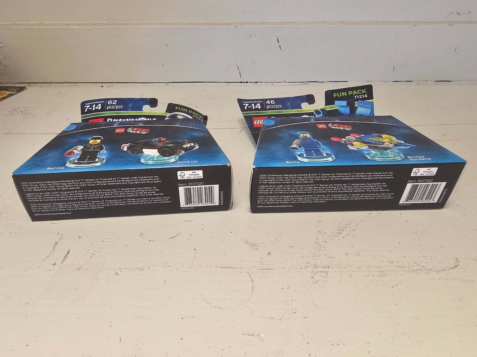 Lego Dimensions Bad Cop and Benny Lego Movie Fun Pack brand new and unopened.