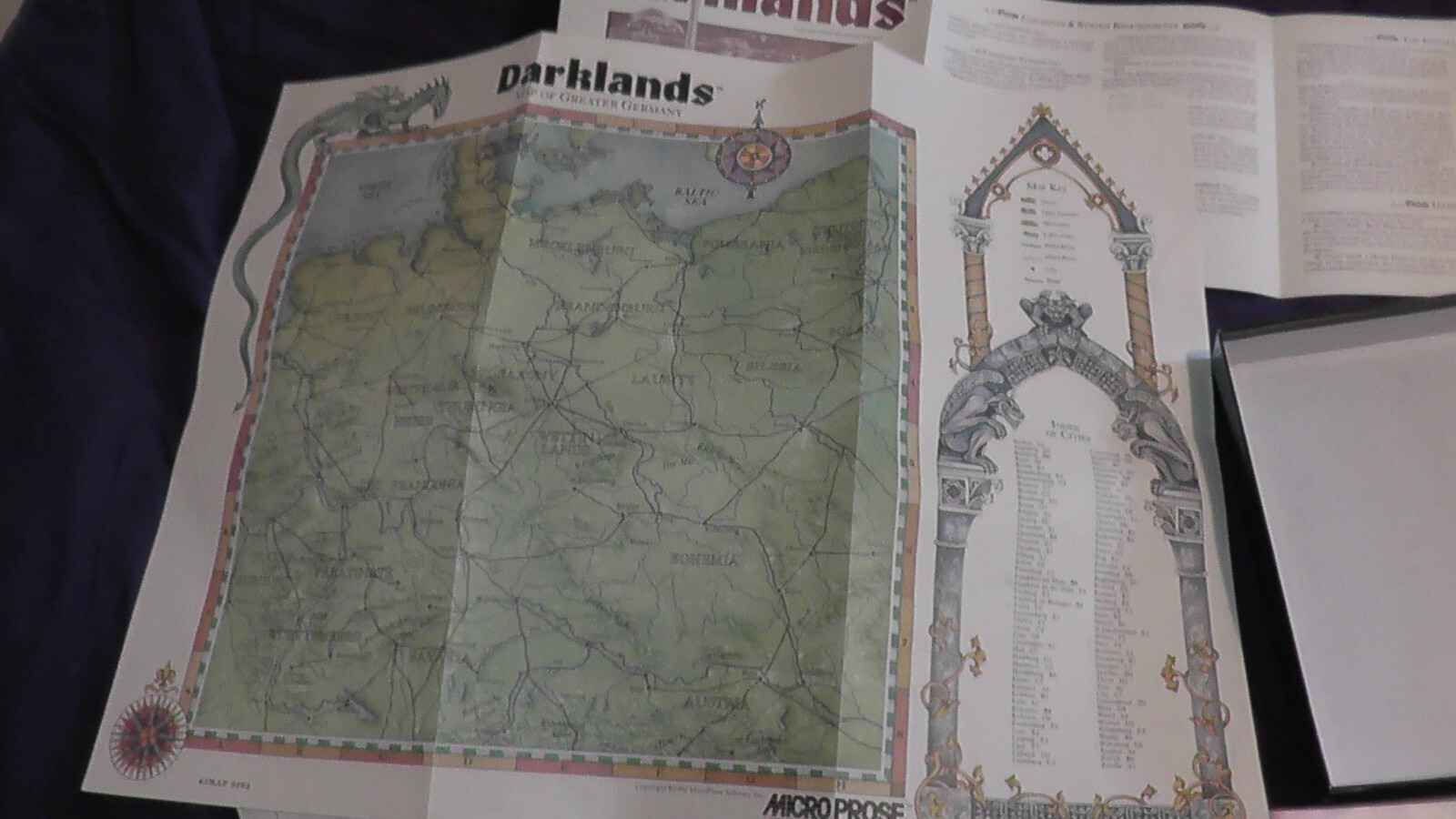 big box PC game Darklands RPG Medieval Germany IBM floppy disks micro prose 1992