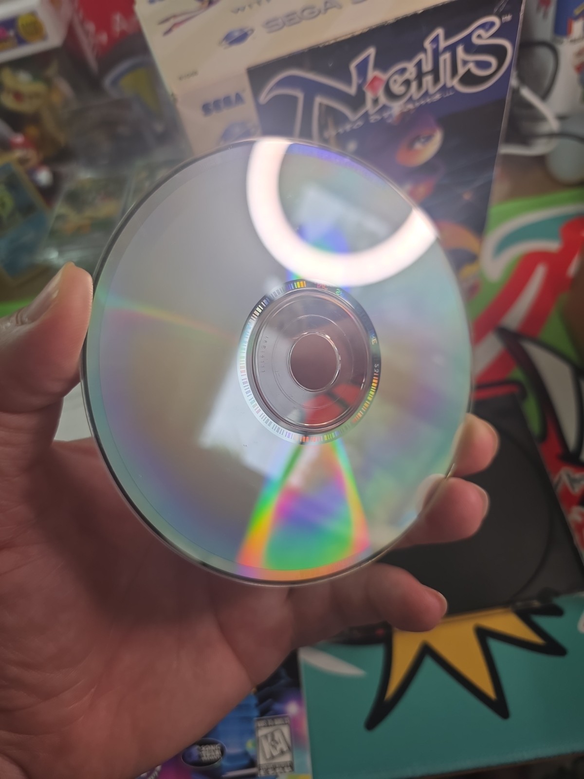 Nights Into Dreams (Sega Saturn) Big Box w/3D Control Pad Complete 2 Reg Cards