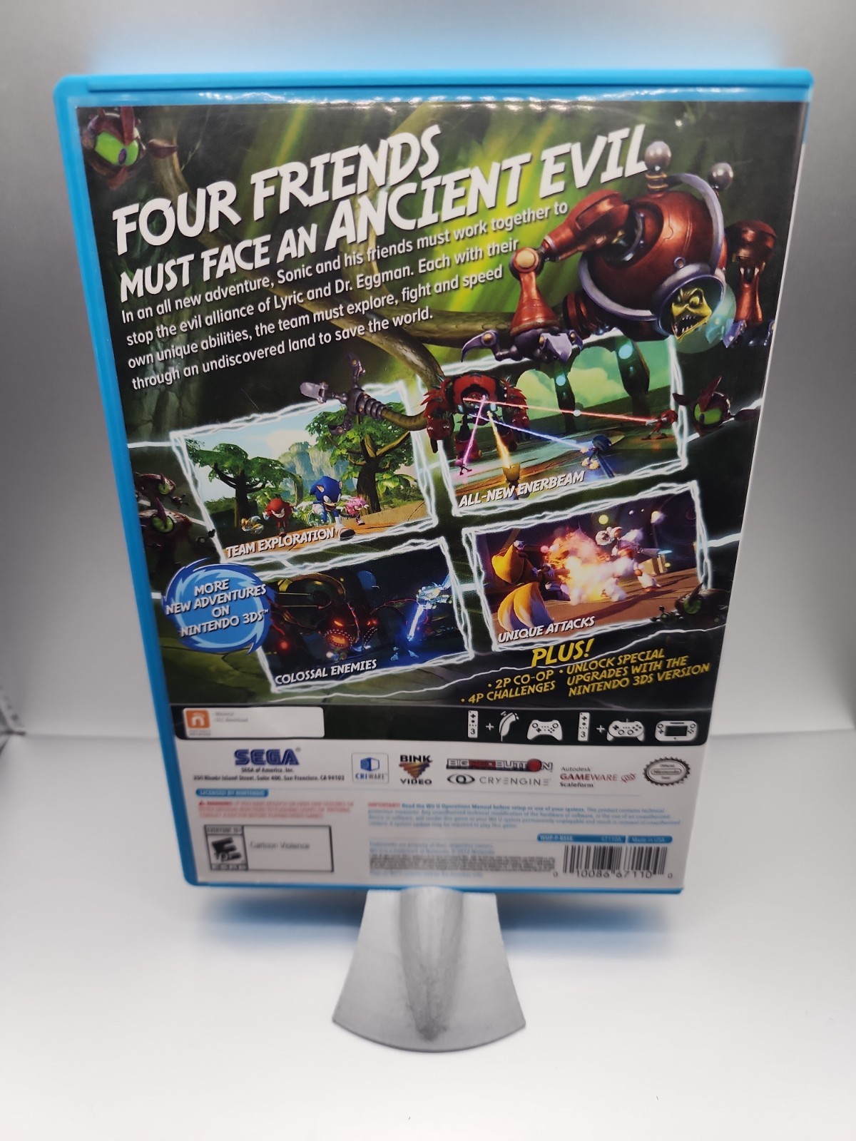 Sonic Boom: Rise of Lyric – Nintendo Wii U CIB Very Good – Tested Working