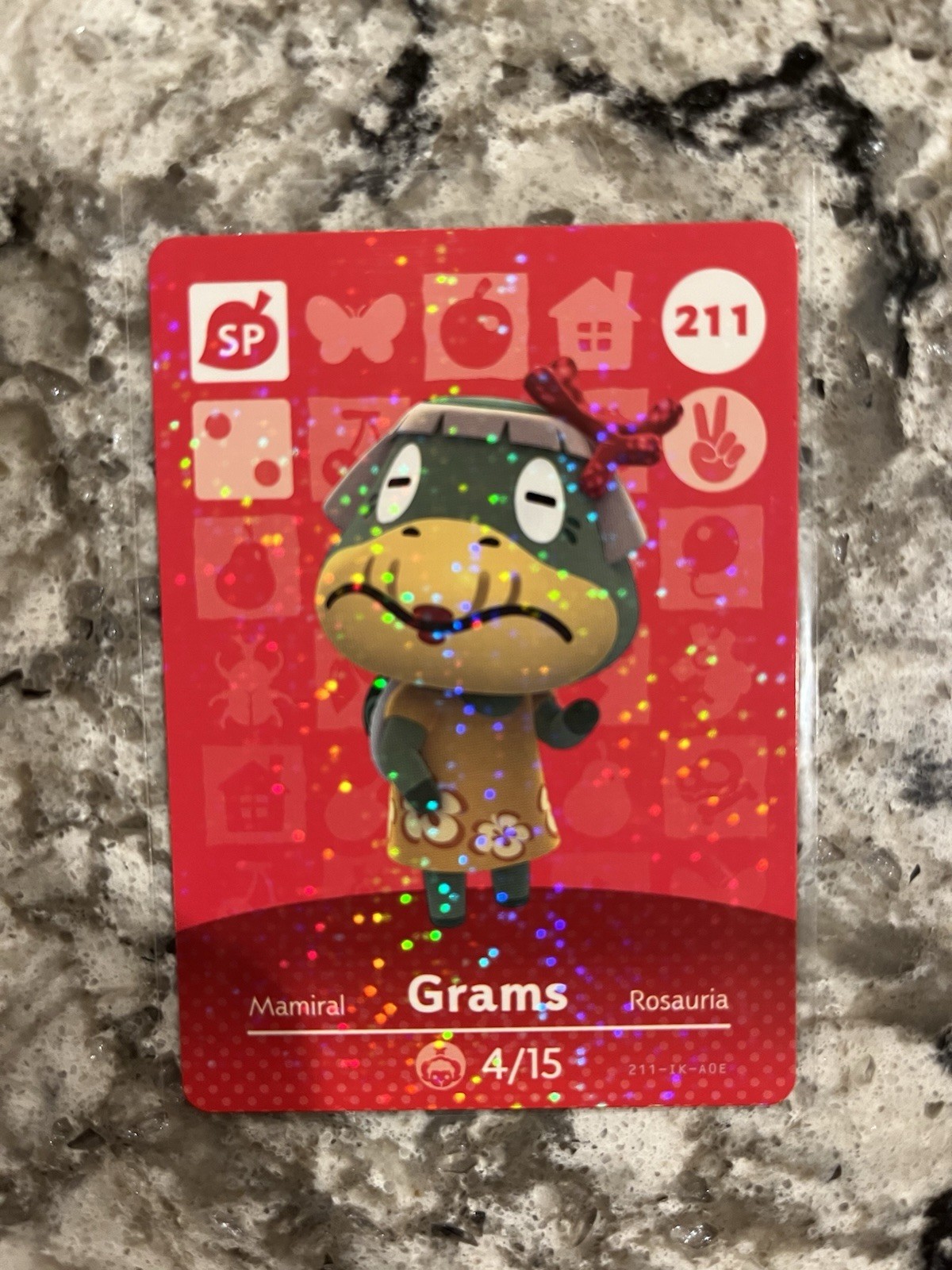 Nintendo Animal Crossing Amiibo Card Series 3 Grams 211 New Unused