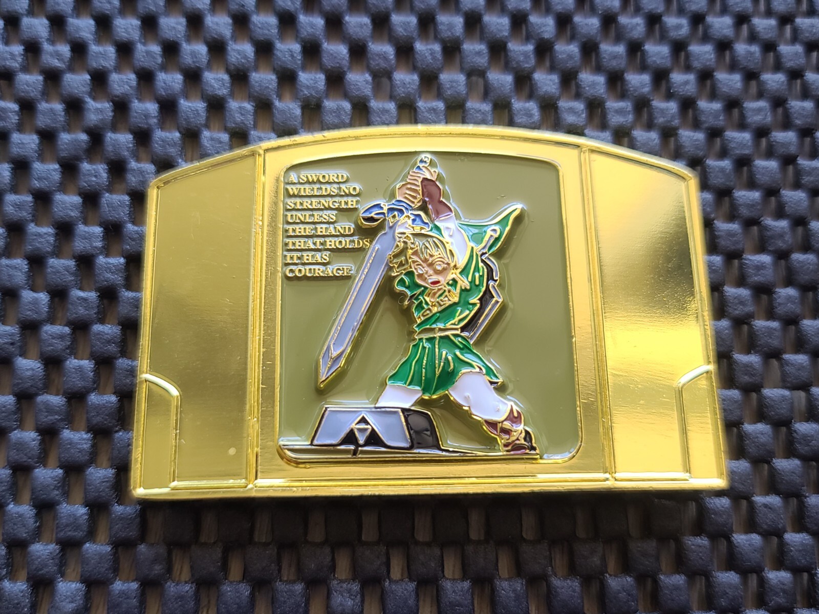 Legend of Zelda Ocarina of Time Challenge Coin Medal Nintendo 64 Promo US NAVY G