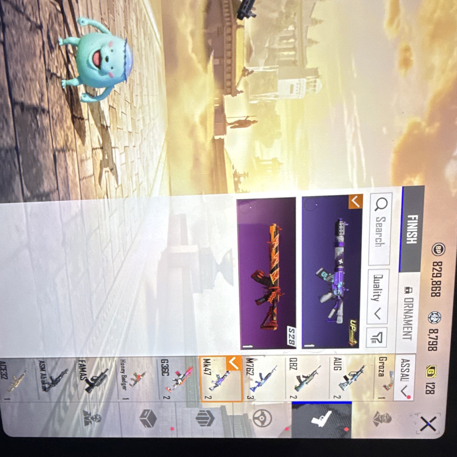 PUBG In-Game Inventory Screenshots – Character Outfits & Weapon Skins