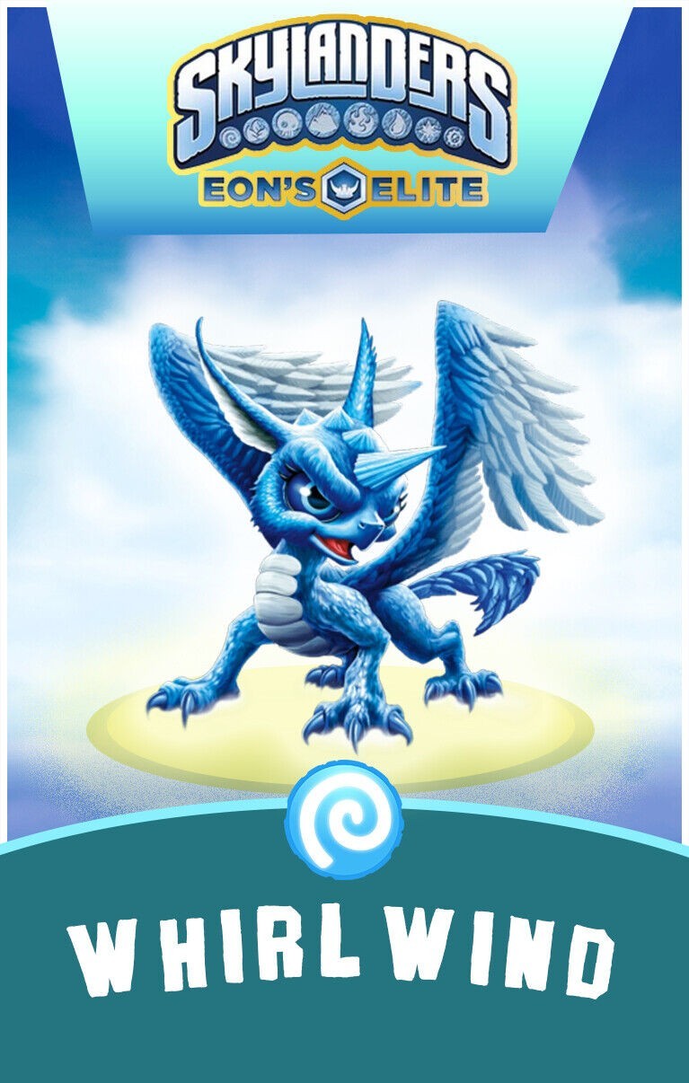 Skylanders Eon’s Elite Whirlwind NFC Card FREE SHIPPING