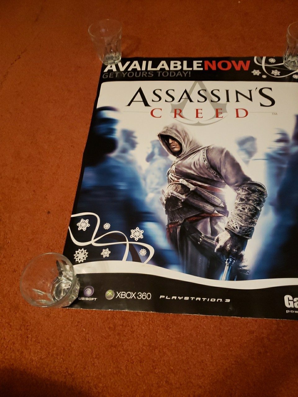 Assassin’s Creed Game Stop Promo Poster. Rare Poster 22x28in [26r]