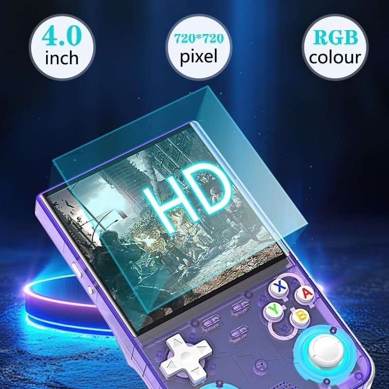 Compact Retro Gaming Console with 40,000 Games and 3000mAh Rechargeable Battery