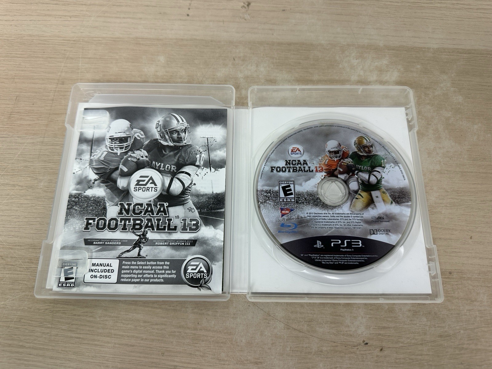 NCAA Football 13 – PlayStation 3, PS3 – CIB Complete w/ Manual & Insert – Tested