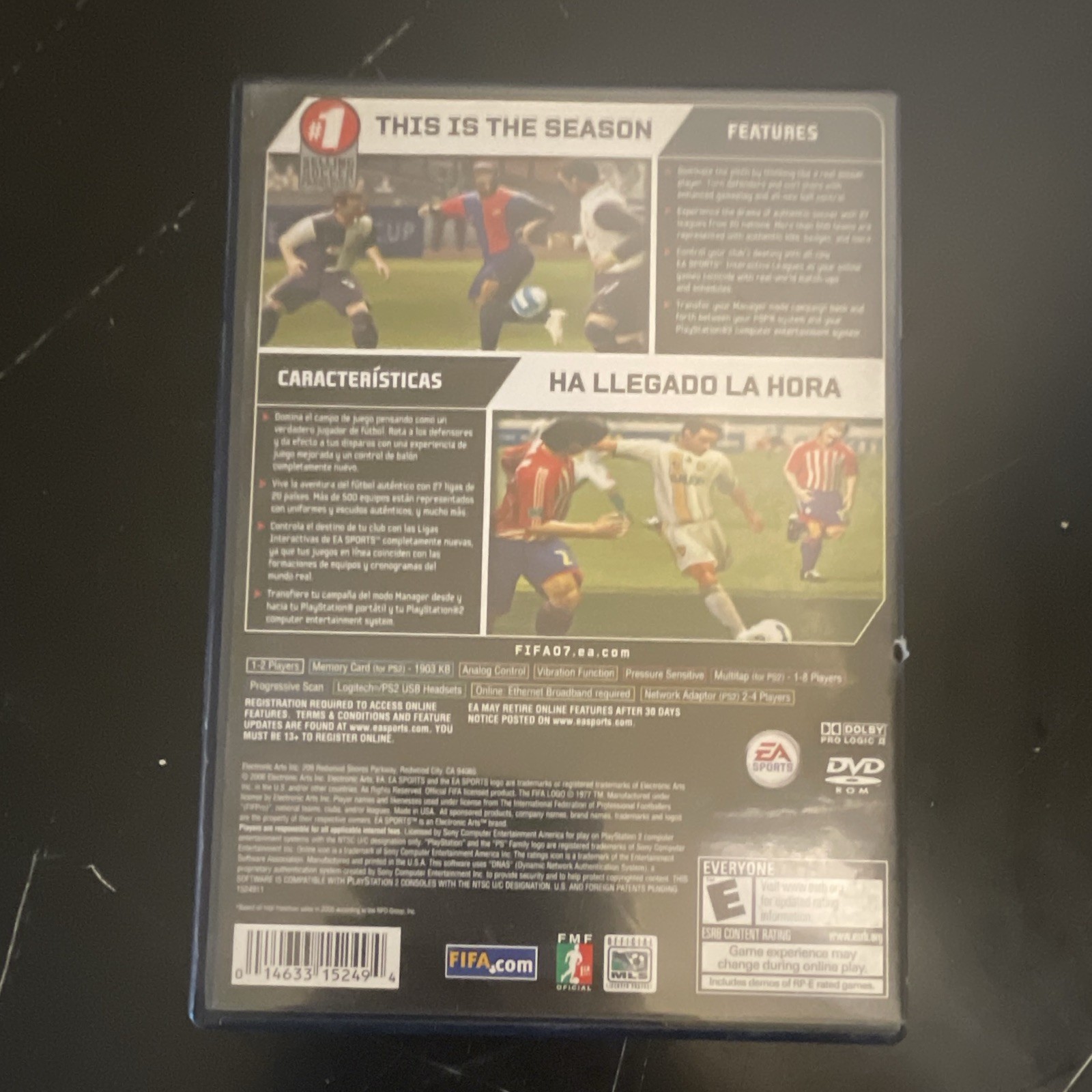 EA SPORTS FIFA Soccer 07 Sony PlayStation 2 PS2 E NTSC-U/C Manual Multiplayer