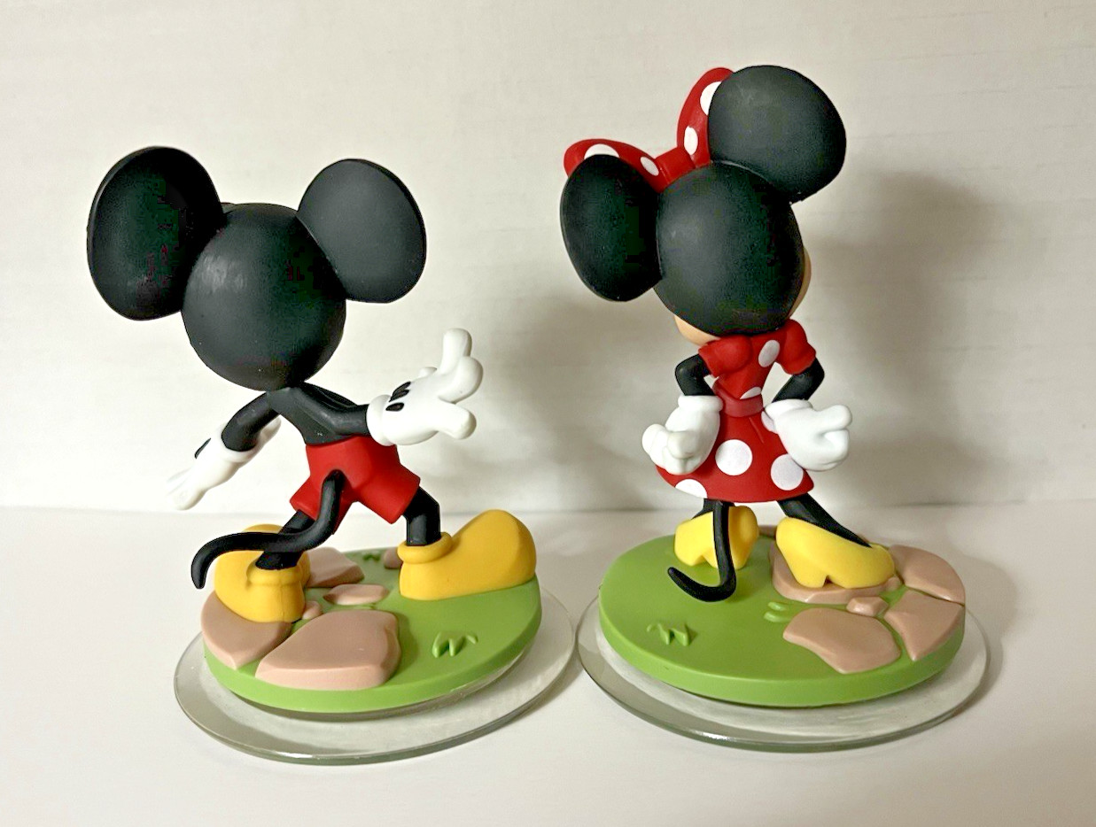 Disney Infinity 3.0 Edition MICKEY and MINNIE MOUSE Action Figures–pre-owned