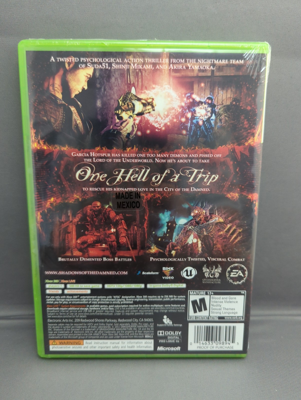 * Shadows of the Damned (Microsoft Xbox 360, 2011) Brand New NIB Factory Sealed
