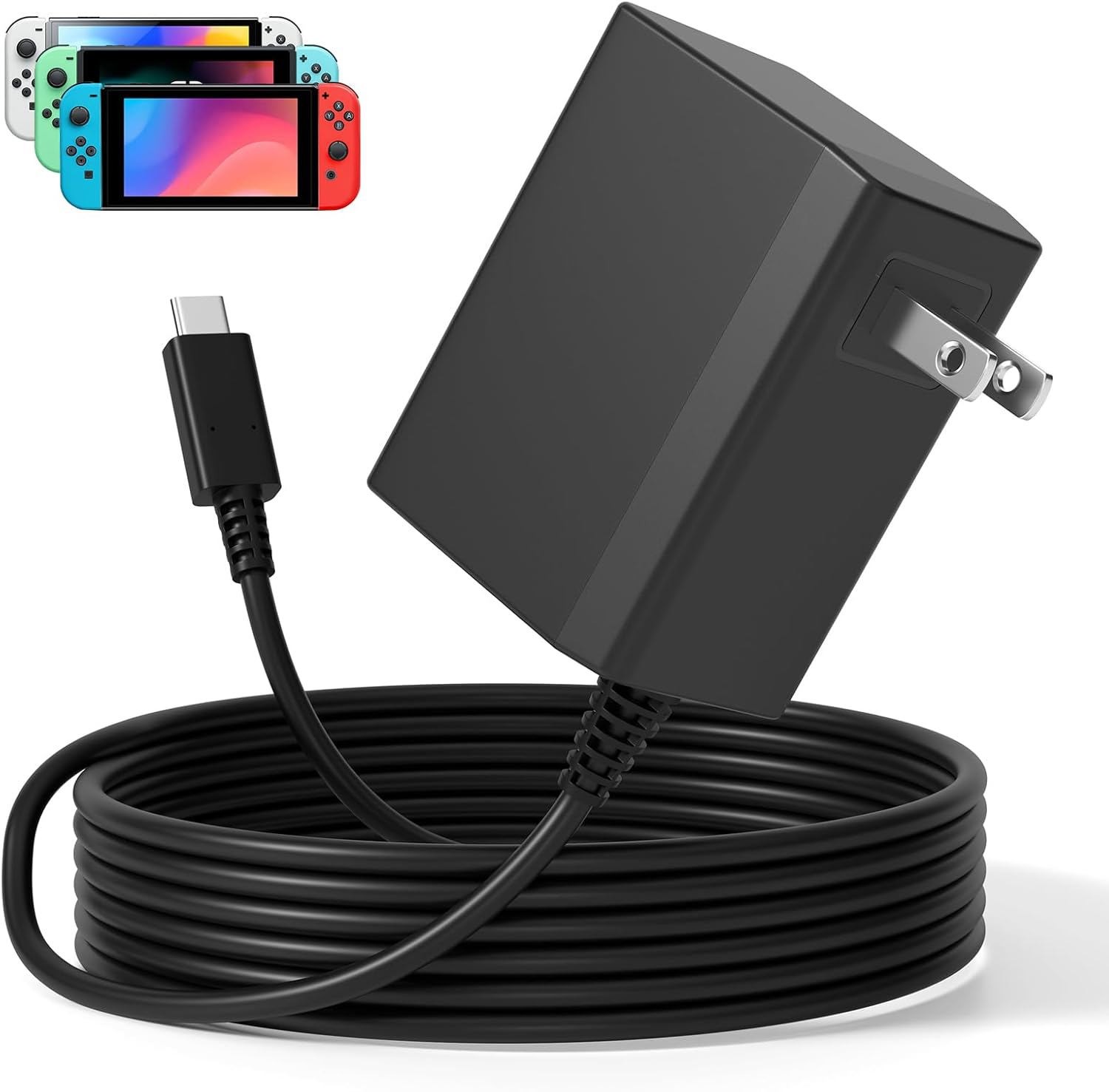 For Nintendo Switch AC Power Supply Adapter Wall Travel Charger Cable 5V 2.6A