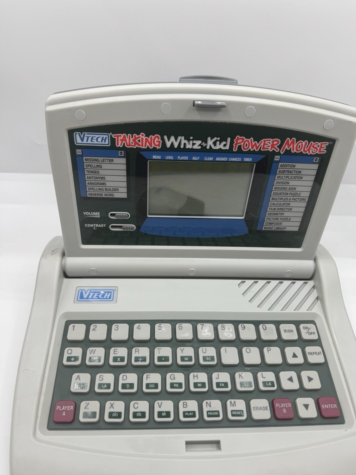 TALKING WHIZ-KID Vtech VIDEO GAME CONSOLE Working