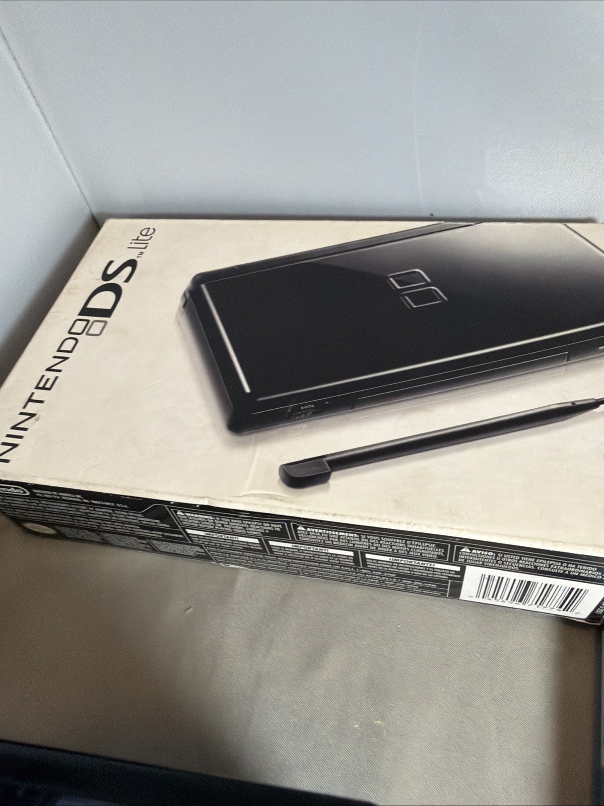 Nintendo DS Lite Onyx Black USG-001 Complete In Box CIB” Please Read”