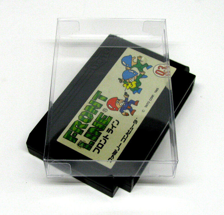 25X NINTENDO FAMICOM GAME CARTRIDGE – CLEAR PLASTIC PROTECTIVE BOX PROTECTORS