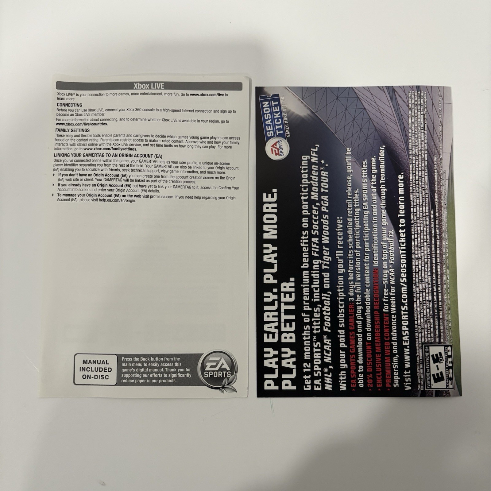 NCAA Football 13 – Xbox 360 Video Game Complete CIB w/ Manual