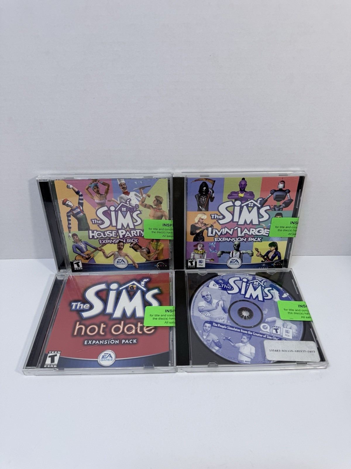 The Sims Series Expansion Packs Lot 4 PC Games Livin Large House Party Hot Date