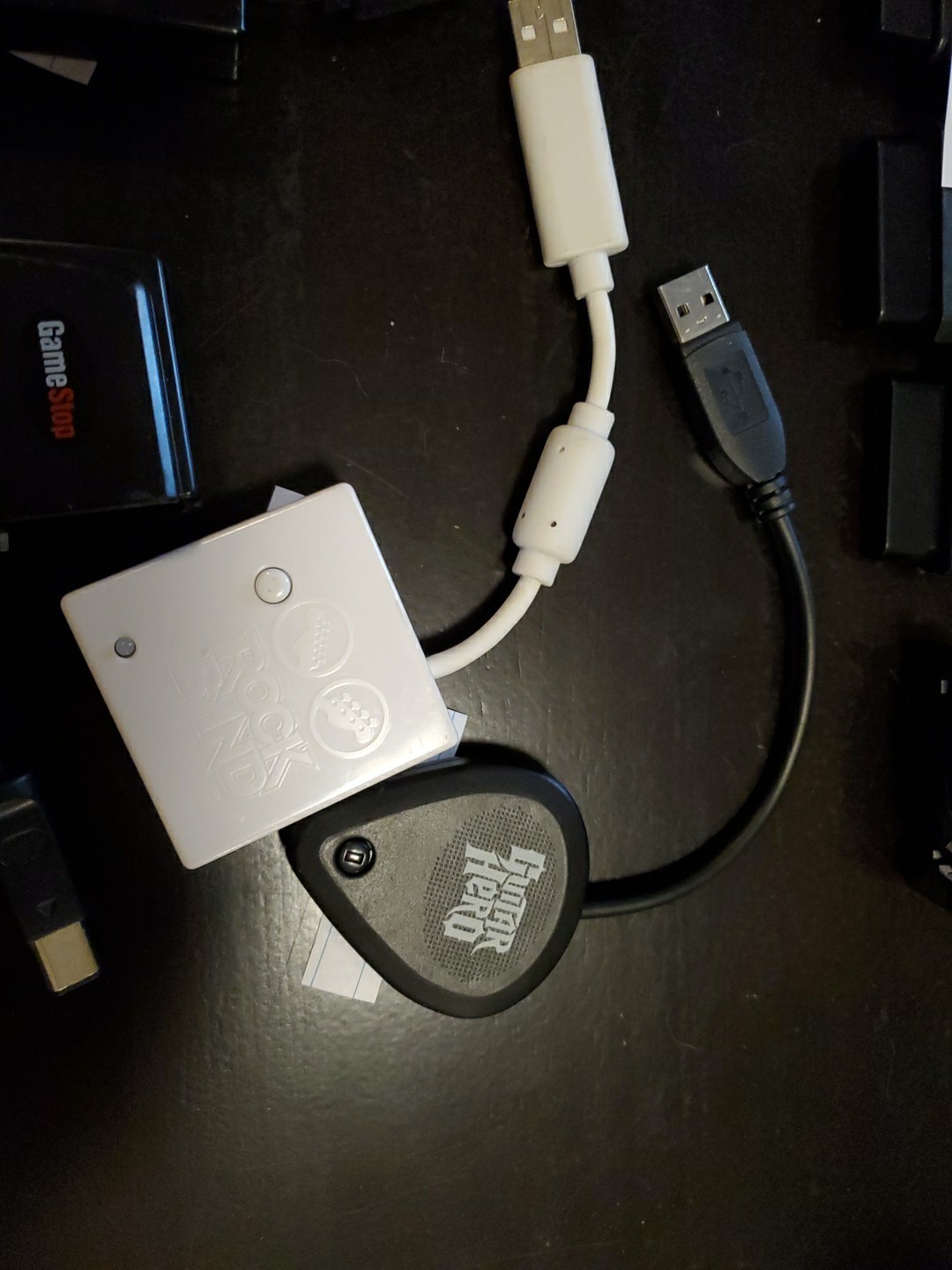 PS 2/3,GameCube,Wii,DS Lite Wireless Dongle Receiver Lot Guitar Hero/Rockland