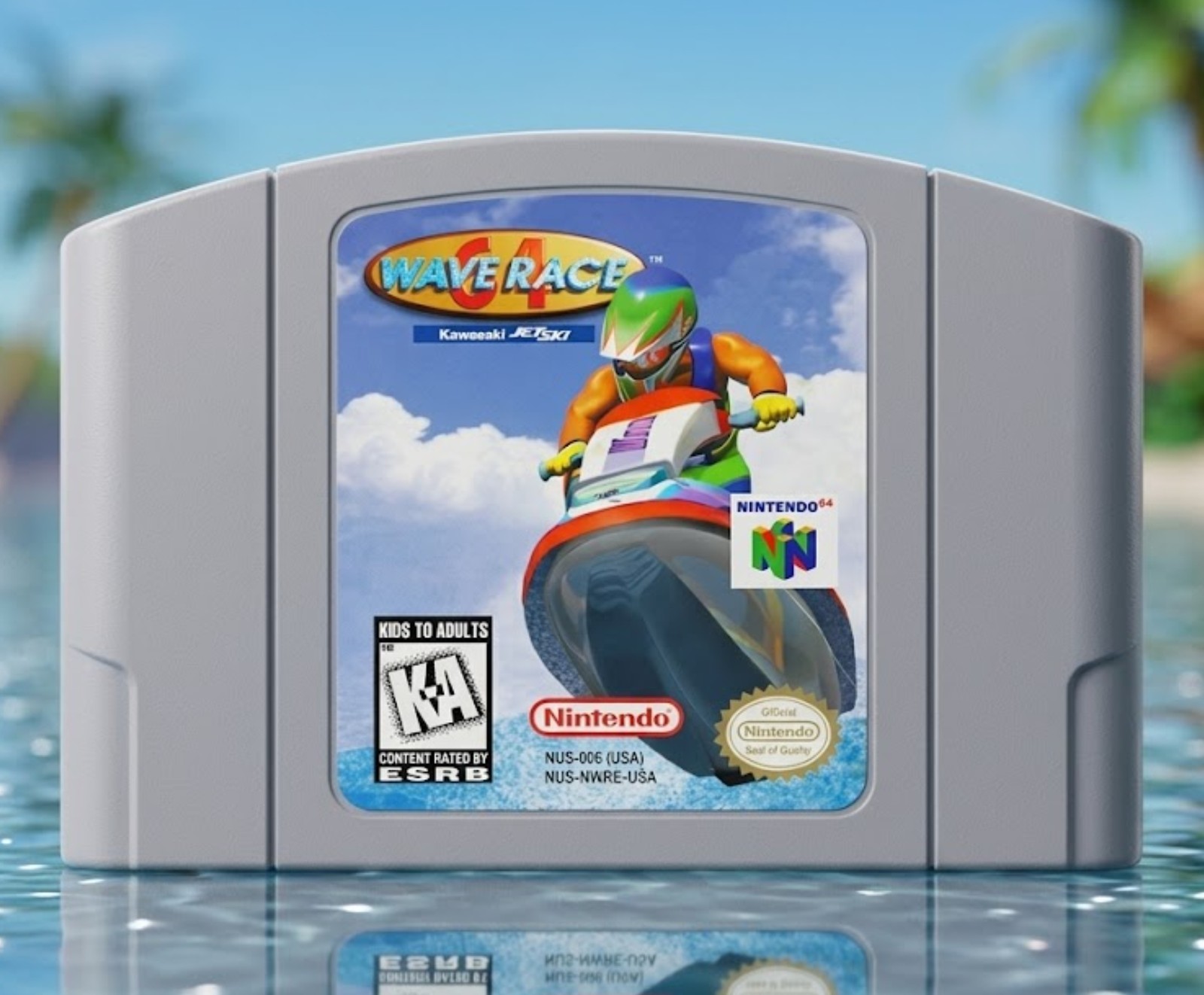 Wave Race 64 for Nintendo 64 N64 Classic Retro Jet Ski Racing Game Cartridge