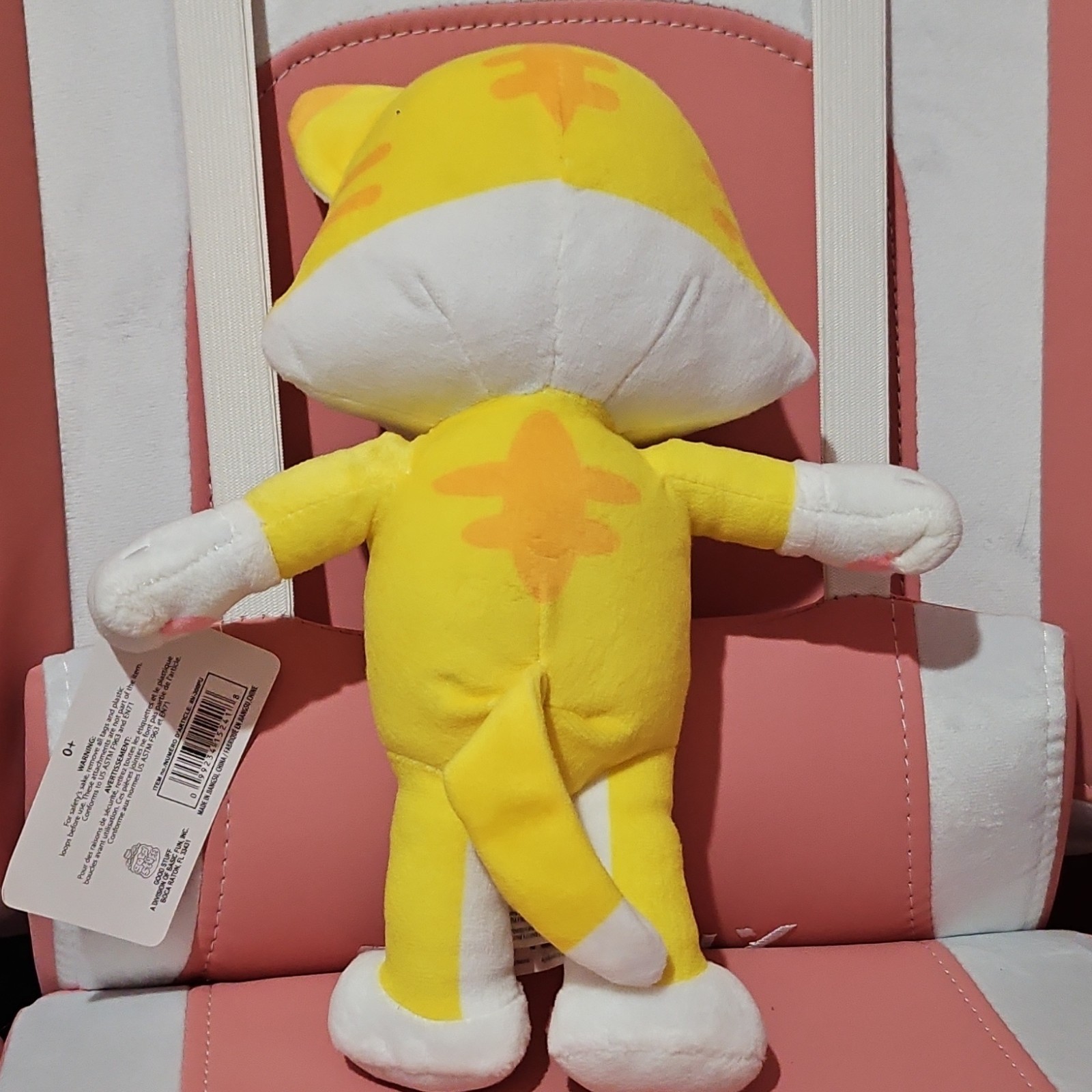 Super Mario Cat Mario Yellow Washable Plush Doll Super Mario Bros. 06225