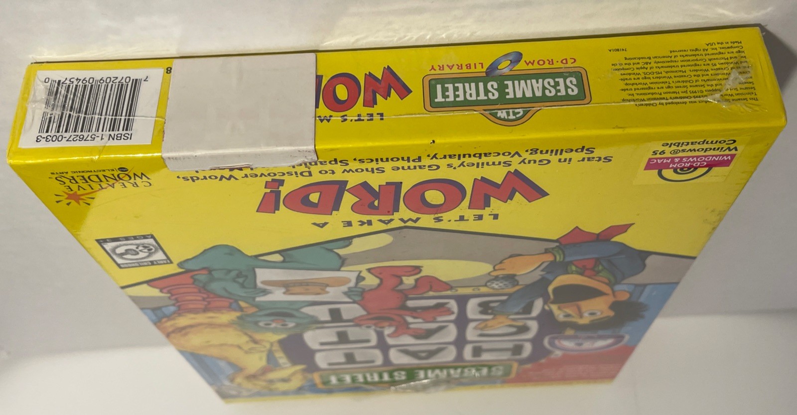 Sesame Street Let’s Make A Word Computer PC Game New Sealed (Dmg Seal)