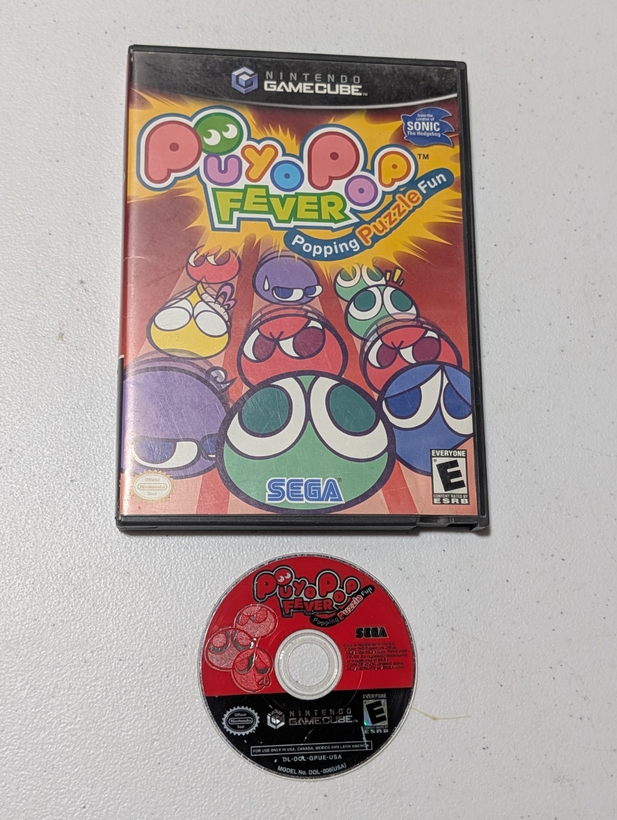 Puyo Pop Fever Nintendo GameCube Game w/ Original Case Tested Works *No Manual*