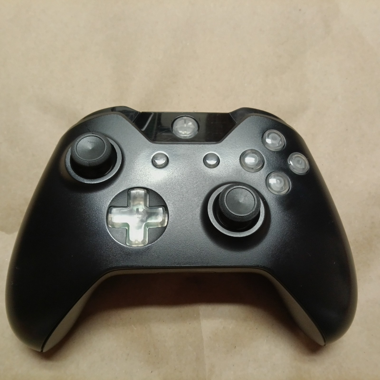 Xbox One Wireless Controller 1537 (Black And Clear) Cleaned Tested And Working