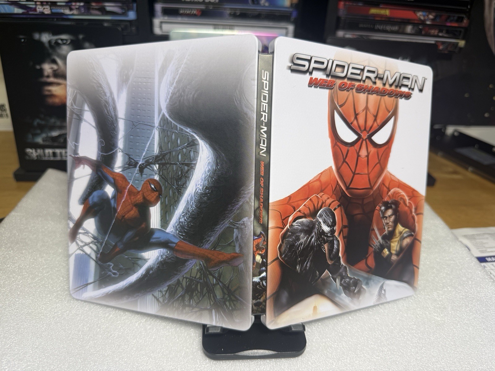 Spider-man Web Of Shadows Custom Steelbook/Steelup Case For PS3/Xbox (No Game)