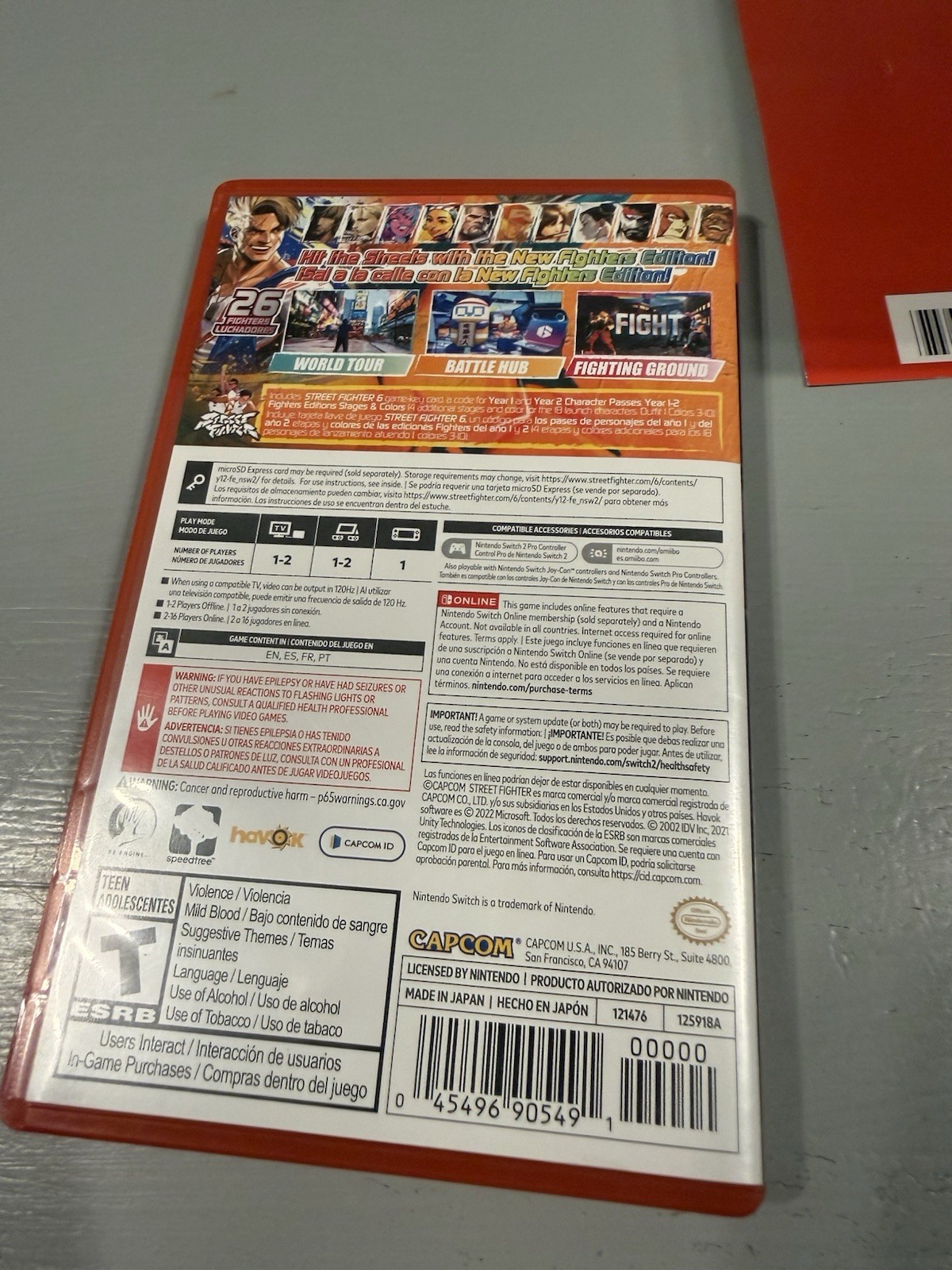 Street Fighter 6 Year 1-2 Fighters Edition for Nintendo Switch 2 (Game-Key Card)