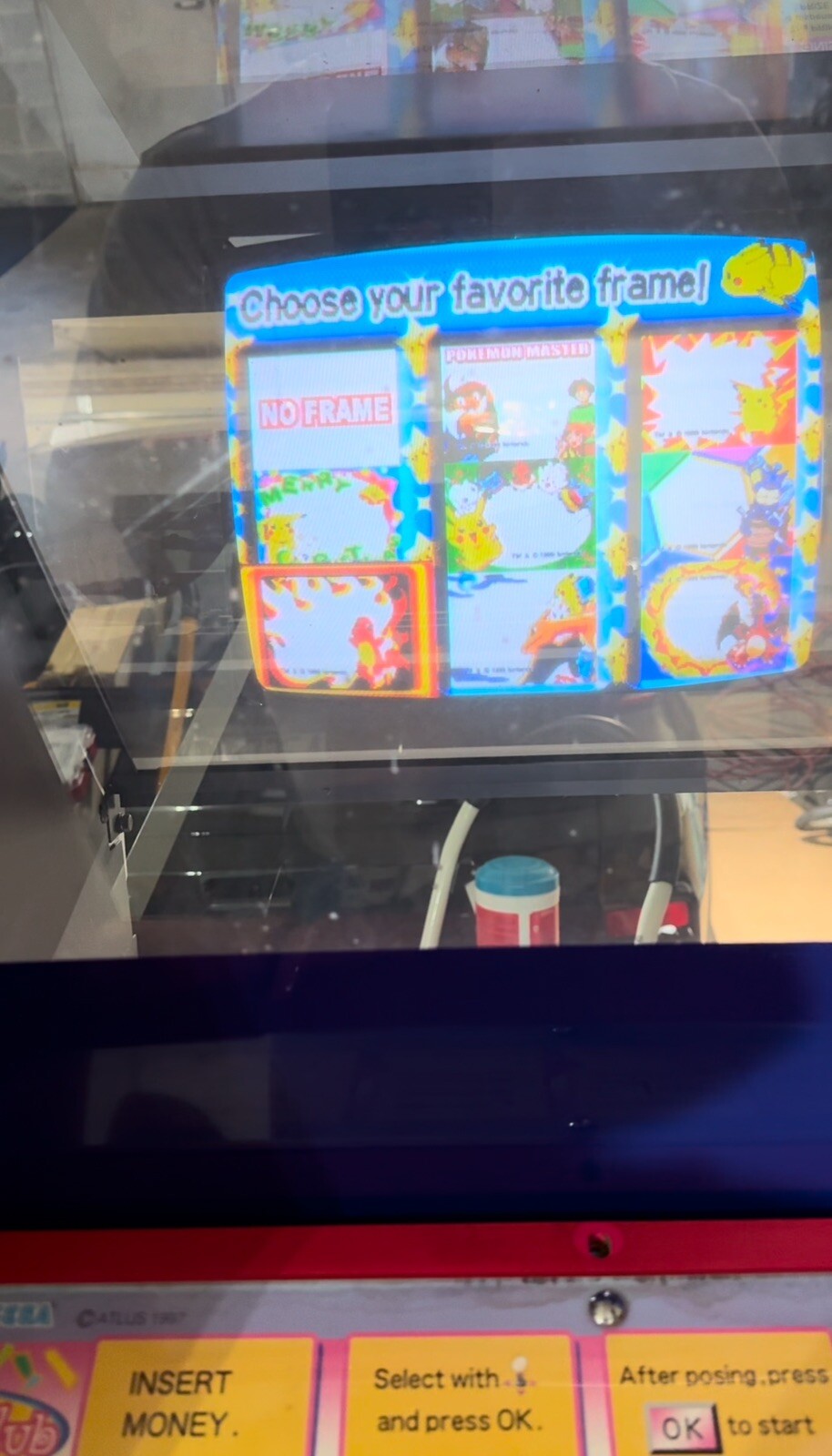 Vintage Pokemon – Altus / SEGA Print Club 2 Arcade Photo Booth – Before Snap