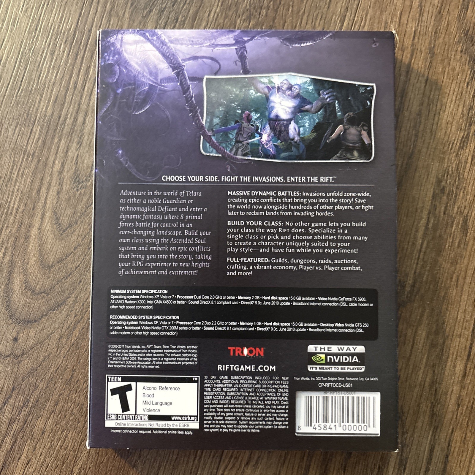 Rift (PC, 2011) Brand New Sealed