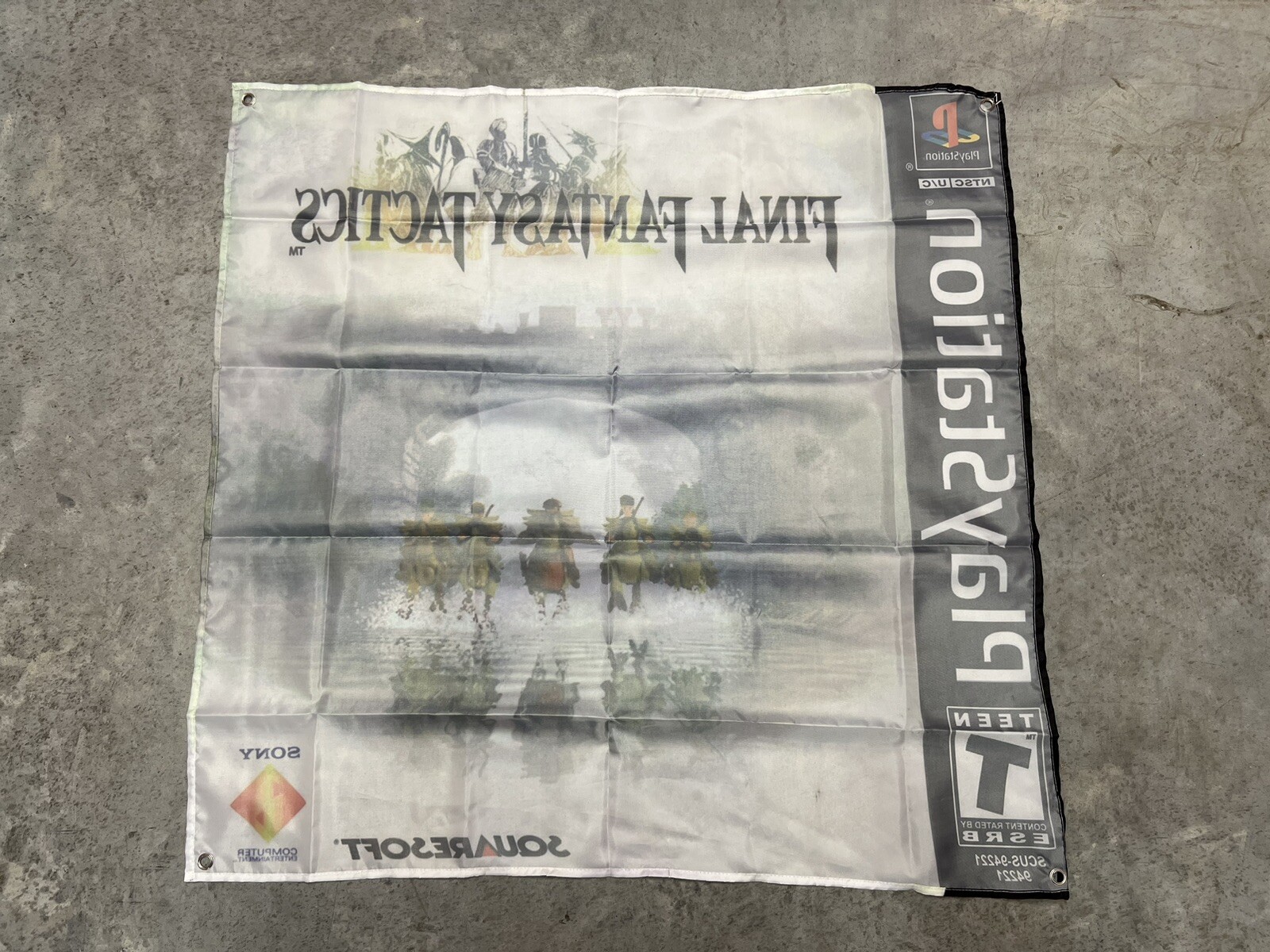 Final Fantasy Tactics Custom Wall Flag Banner Tapestry 3 x 3 Ft, PS1