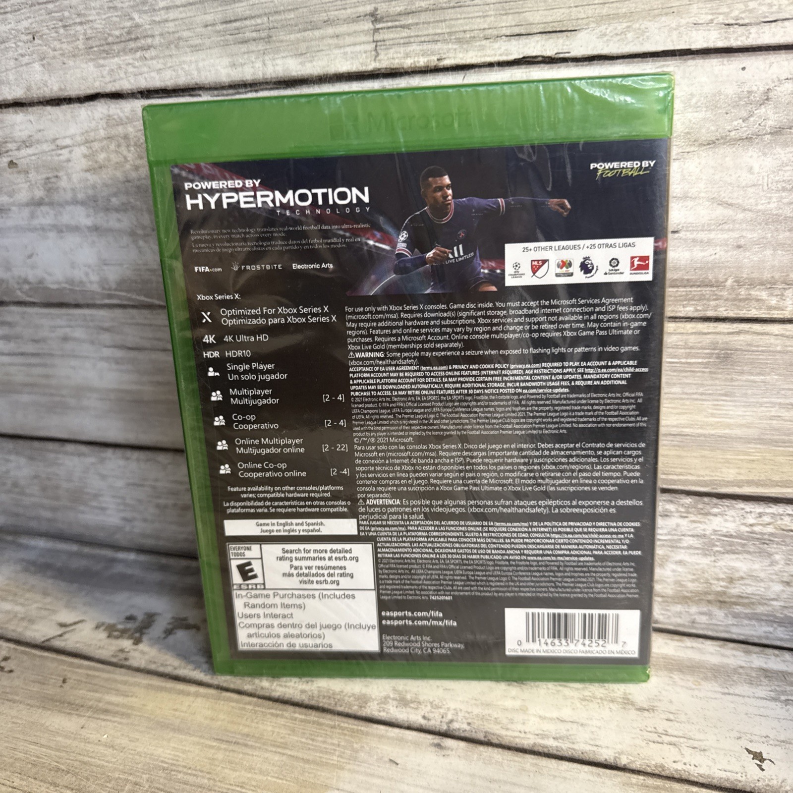 New FIFA 22 FIFA Microsoft Xbox Series X Sealed XB Soccer Video Game Torn Shrink