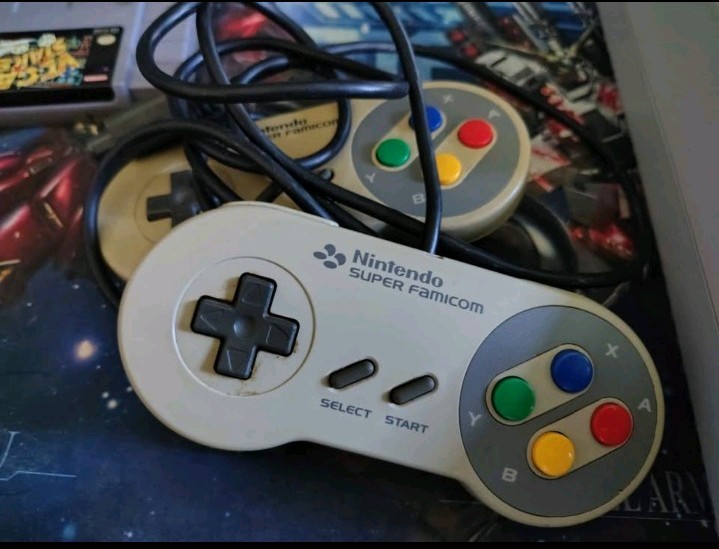 SUPER Nintendo SNES CONSOLE W/Mario Cart +5 game bundle 2 controllers *TESTED