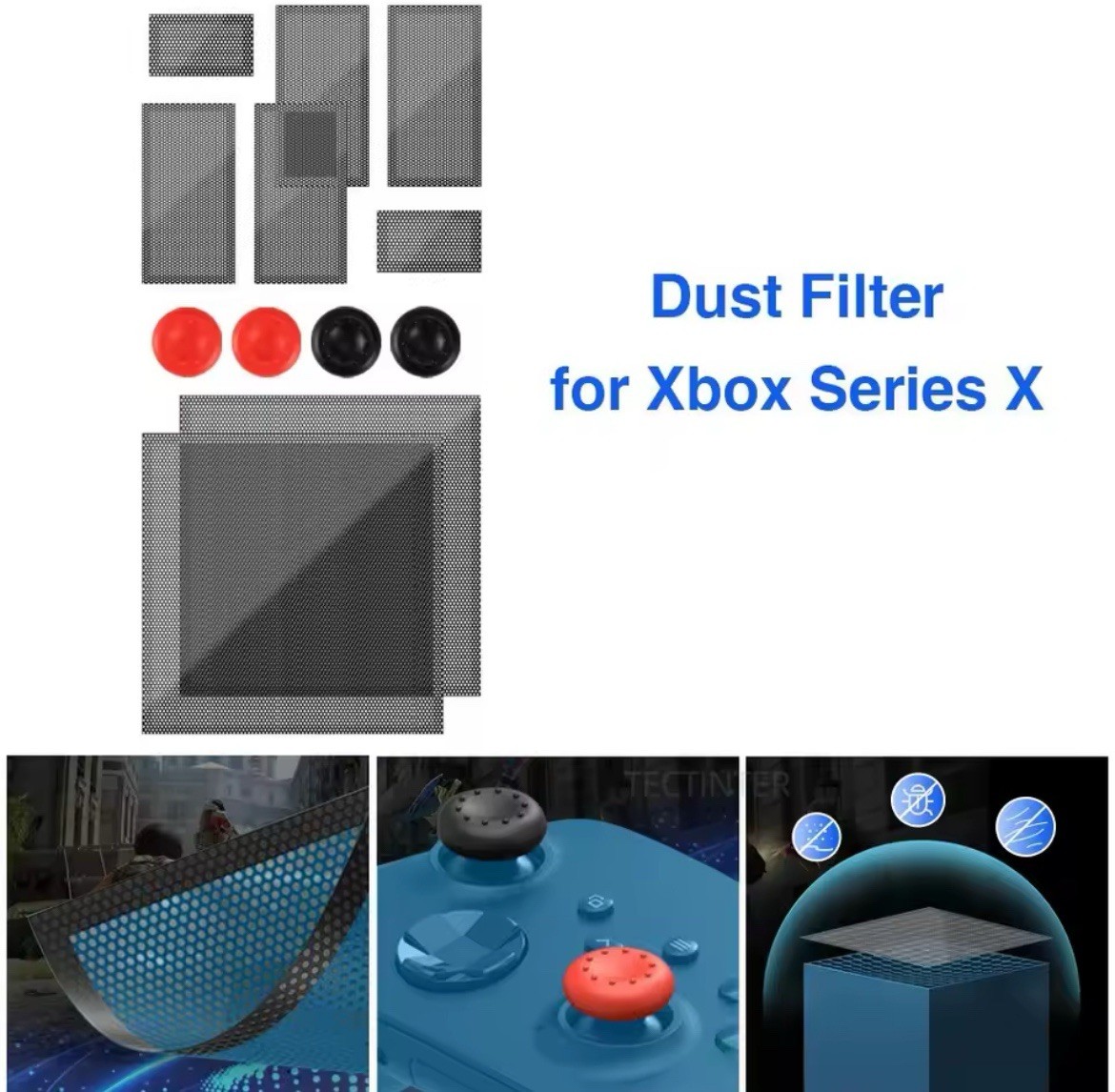 Anti Dust Filter Cover For Xbox Series X Console Cooling Fan Dustproof Cover