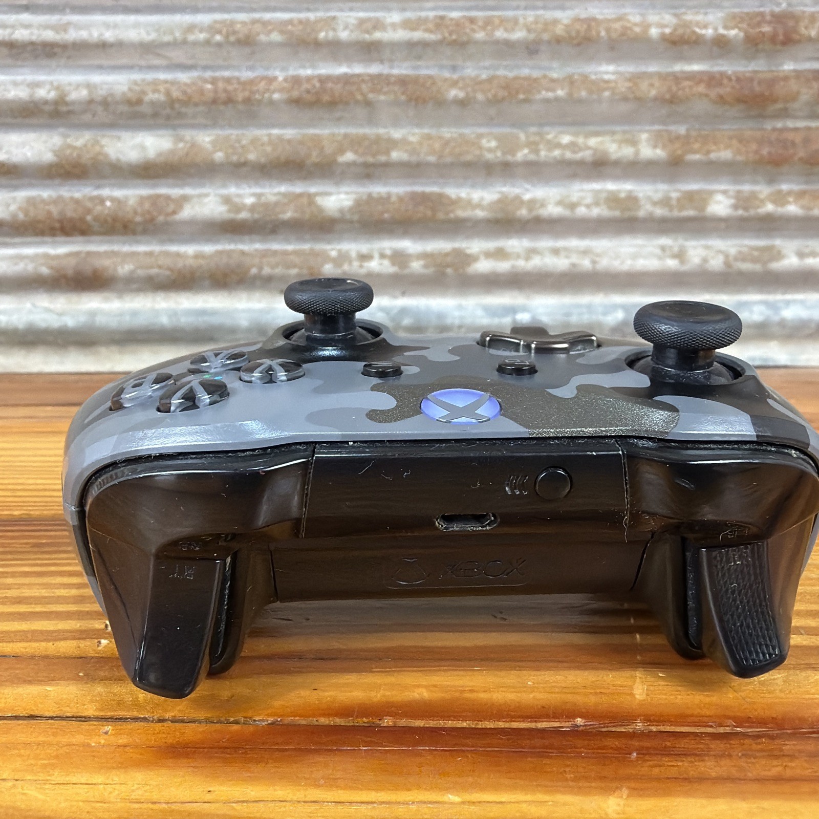 Microsoft Xbox One Controller Black & Grey Camo Night Ops Wireless Controller