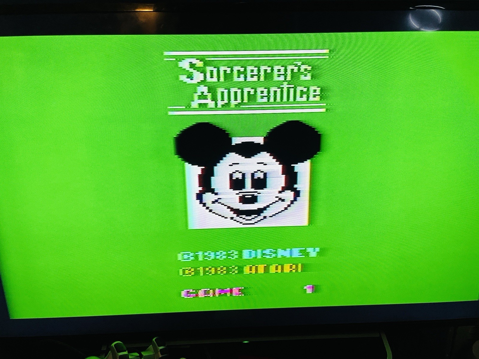 Sorcerer’s Apprentice Disney Atari 2600, 1983 Cartridge Card Tested & Working