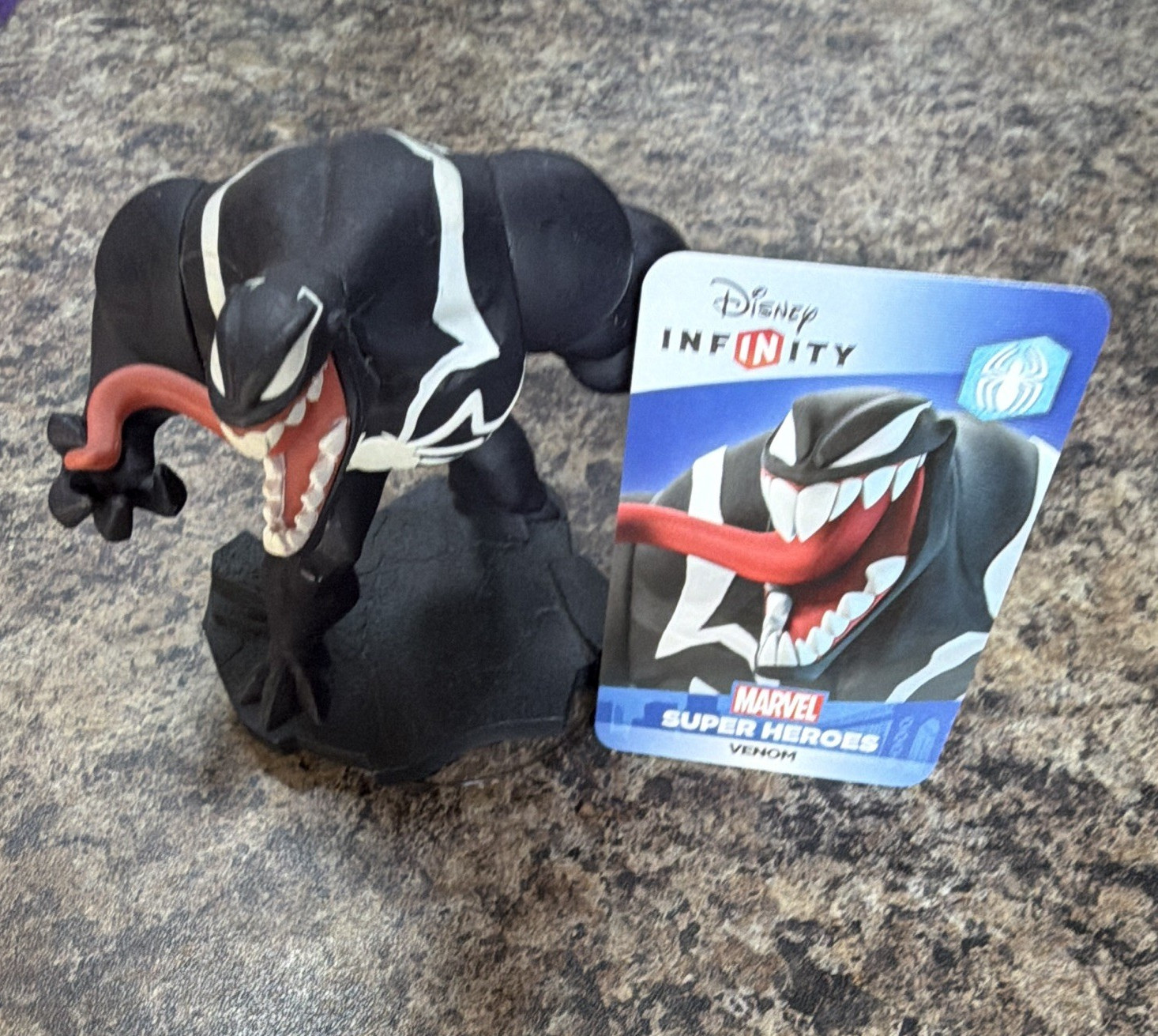 Disney Infinity Marvel Super Heroes Venom Character Figure w/ Character Card