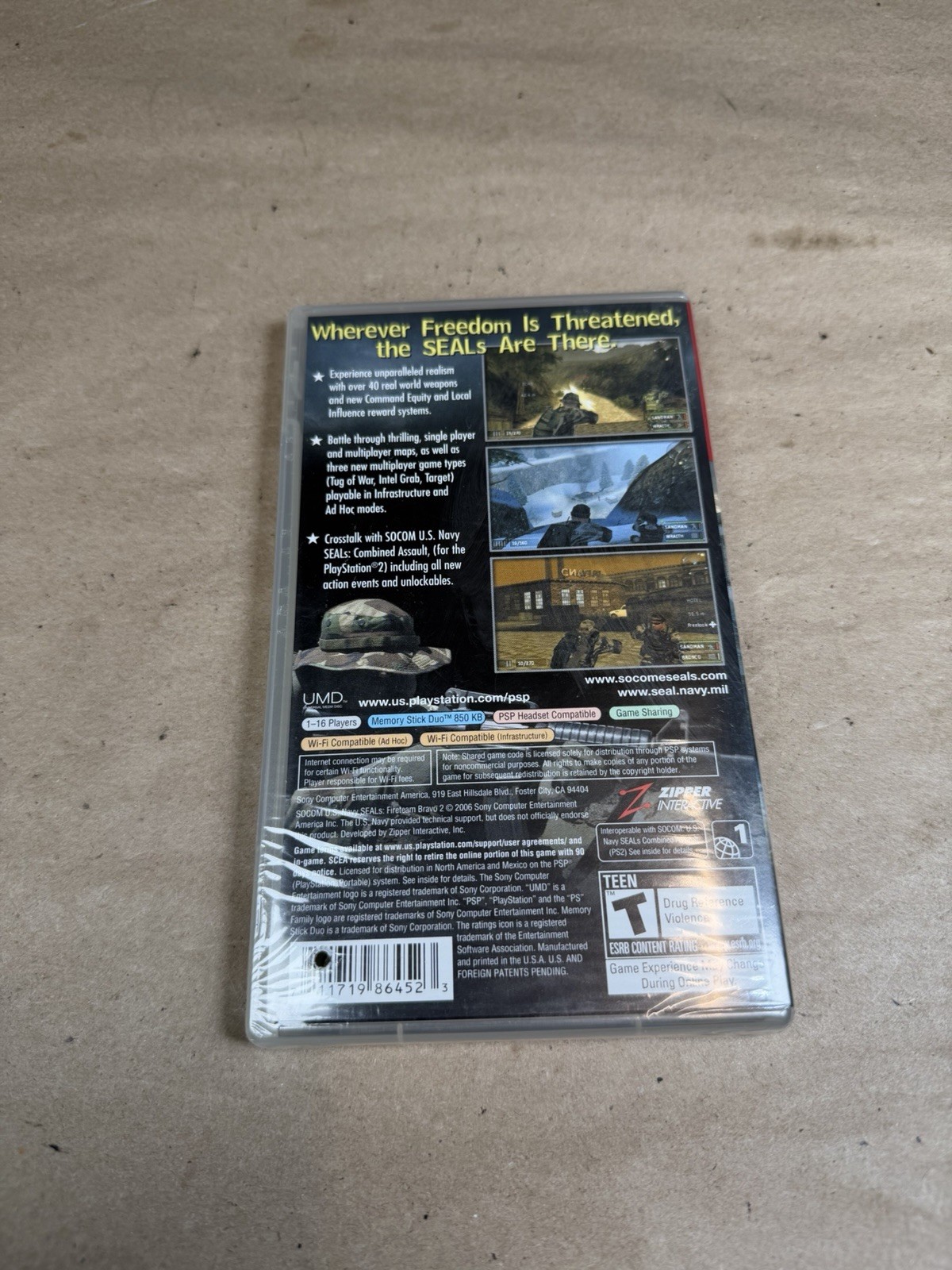 SOCOM U.S NAVY SEALS (FireTeam Bravo 2) – GREATEST HITS (Sony PSP) – NEW
