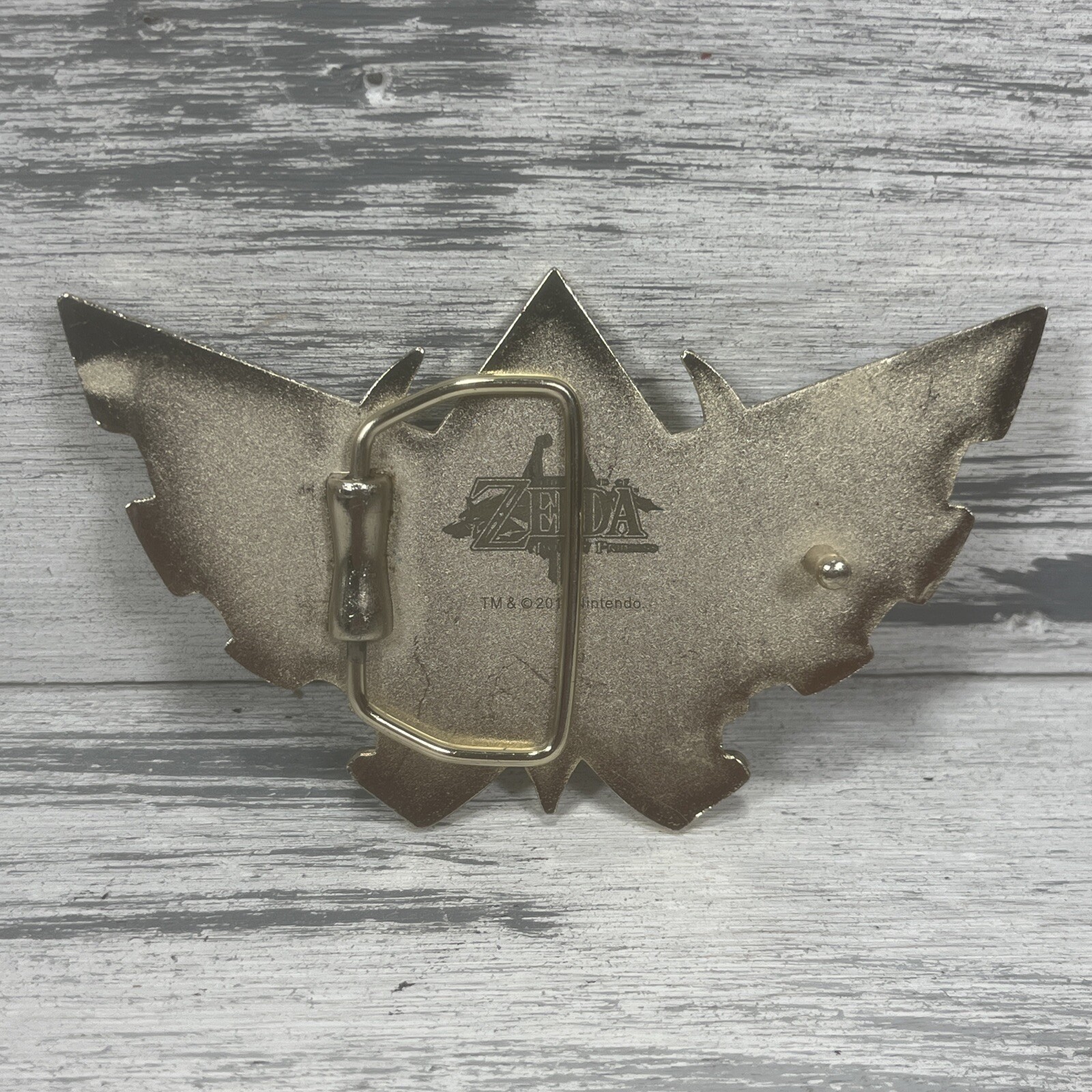 The Legend Of Zelda Twilight Princess Belt Buckle Black Gold 2011 Nintendo