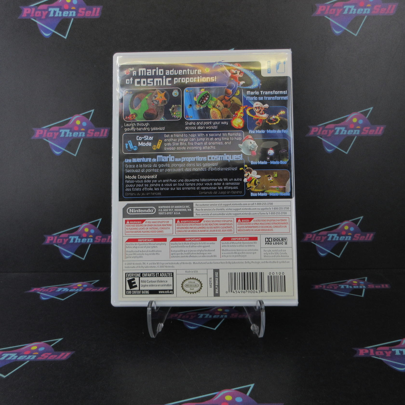 Super Mario Galaxy Nintendo Wii Complete – 1 Year Warranty VG