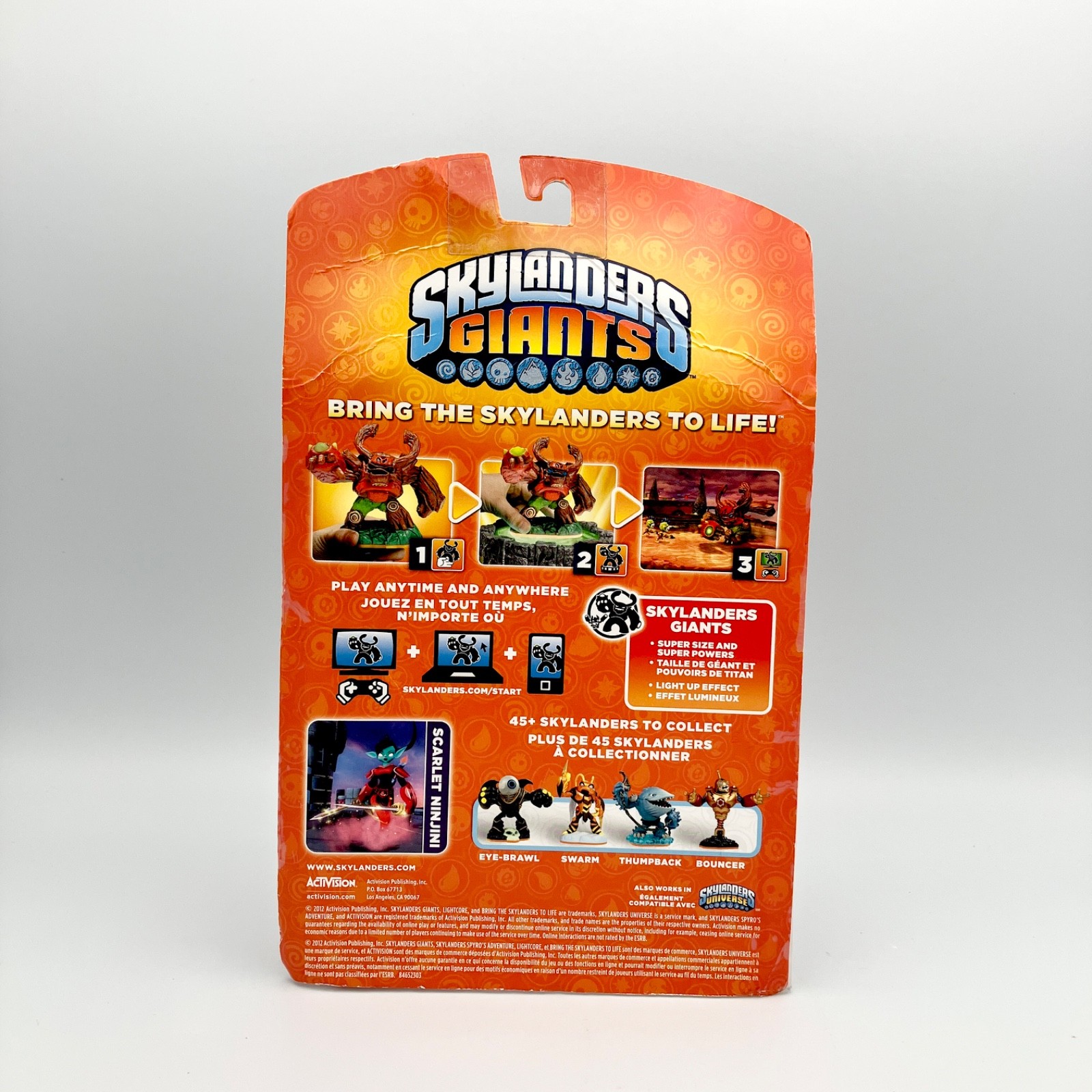 Skylanders Giants Scarlet Ninjini Figure ~ Package wear taped sides
