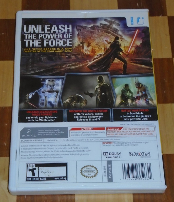 8x Nintendo Wii game: Beatles, Tintin, Barbie, Star Wars, Alvin, Disney Princess