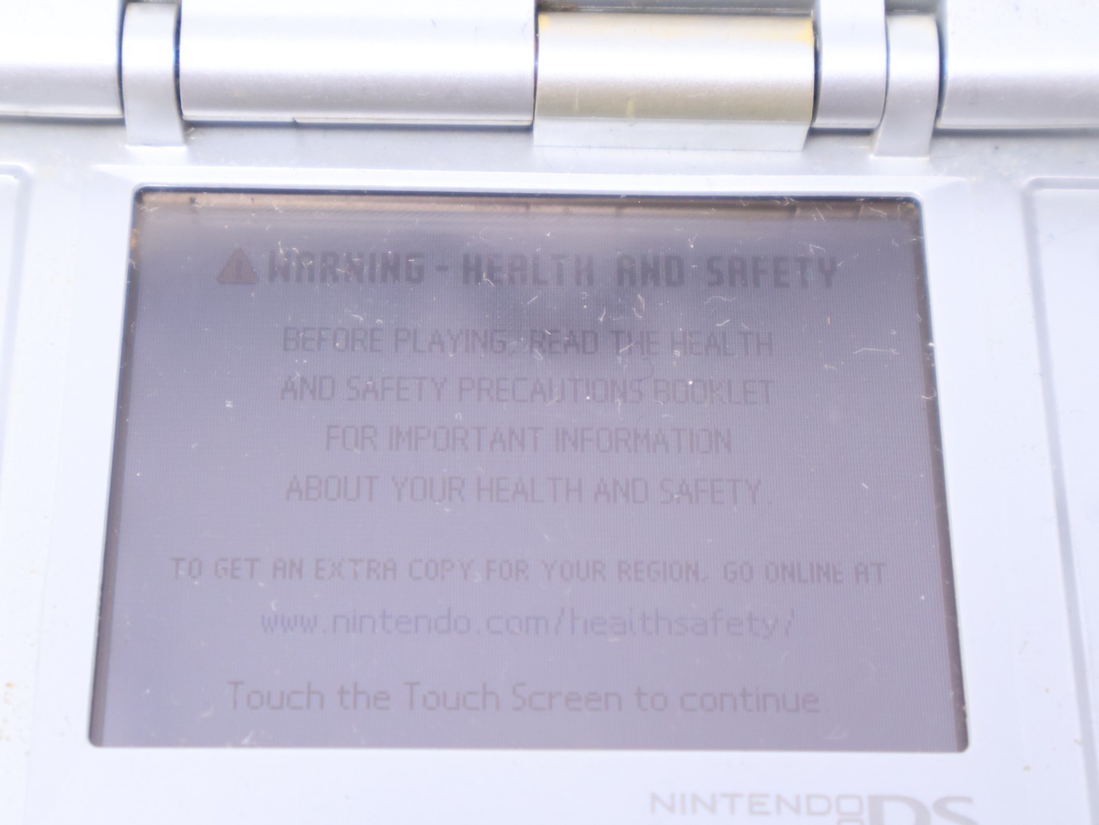 Nintendo DS Handheld System Console Tested Working Titanium Silver